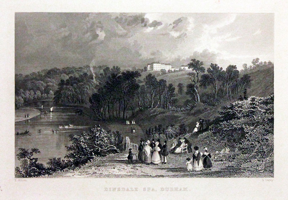 Dinsdale Spa County Durham - Engraving by Thomas Allom  Dinsdale Spa County Durham - Engraving by Thomas Allom