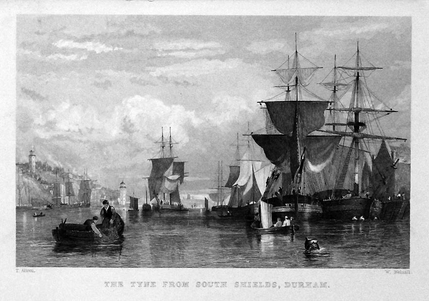 The Tyne from South Shields County Durham  The Tyne from South Shields County Durham
