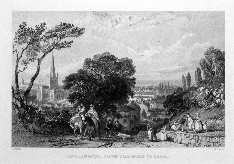 Darlington County Durham by Thomas Allom   Darlington County Durham by Thomas Allom