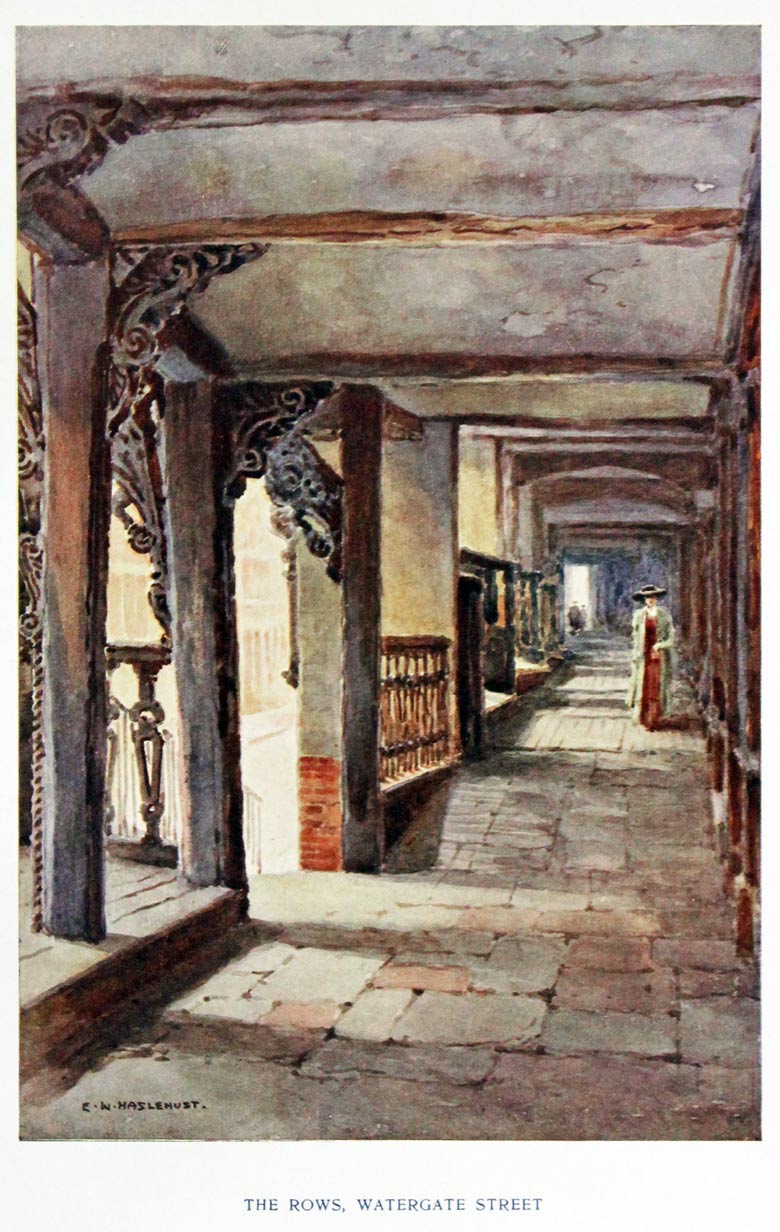 The Rows, Watergate Street Chester, E. W. Haslehust  The Rows, Watergate Street Chester, E. W. Haslehust