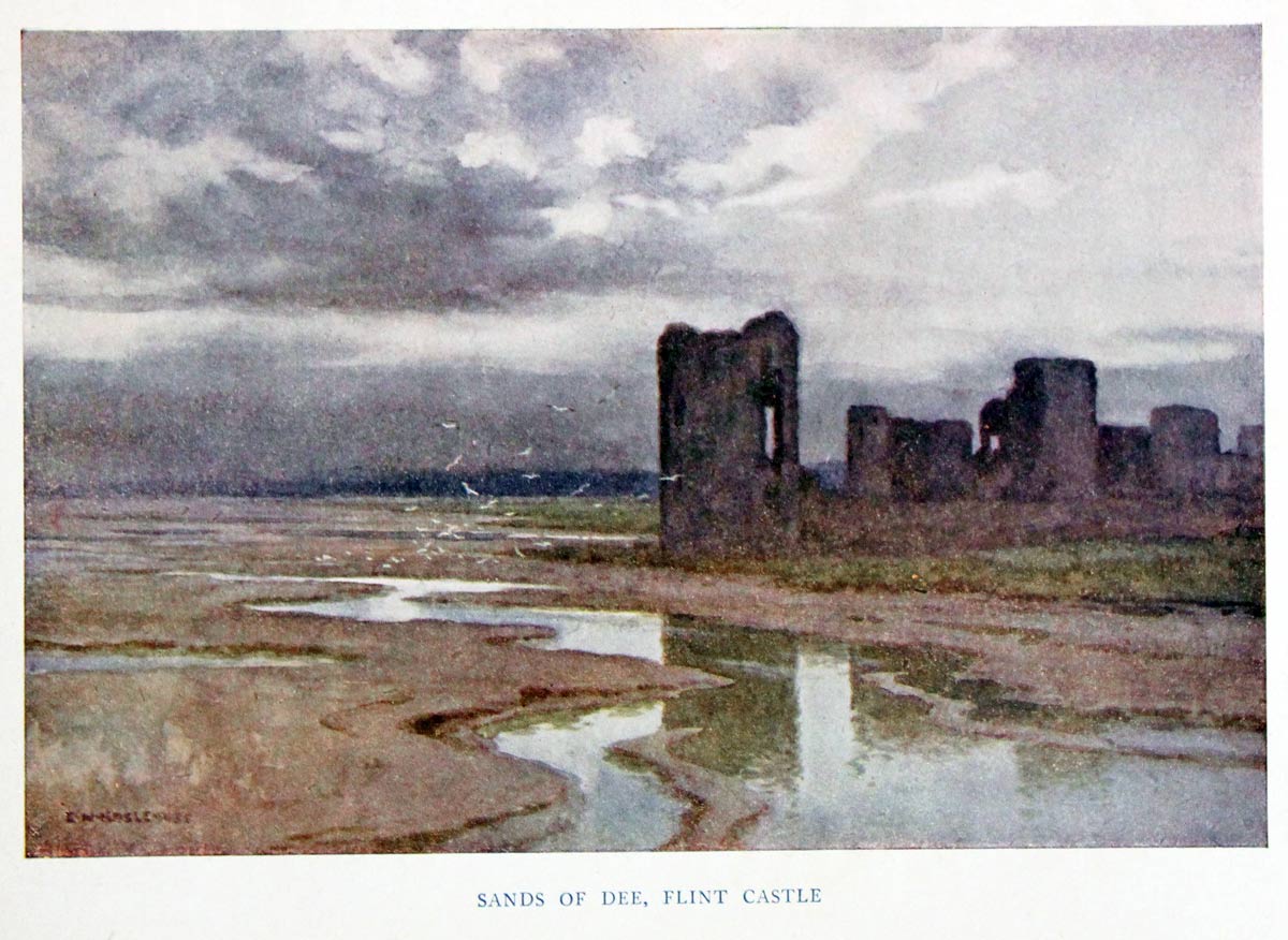 Sands of Dee, Flint Castle, E. W. Haslehust  Sands of Dee, Flint Castle, E. W. Haslehust