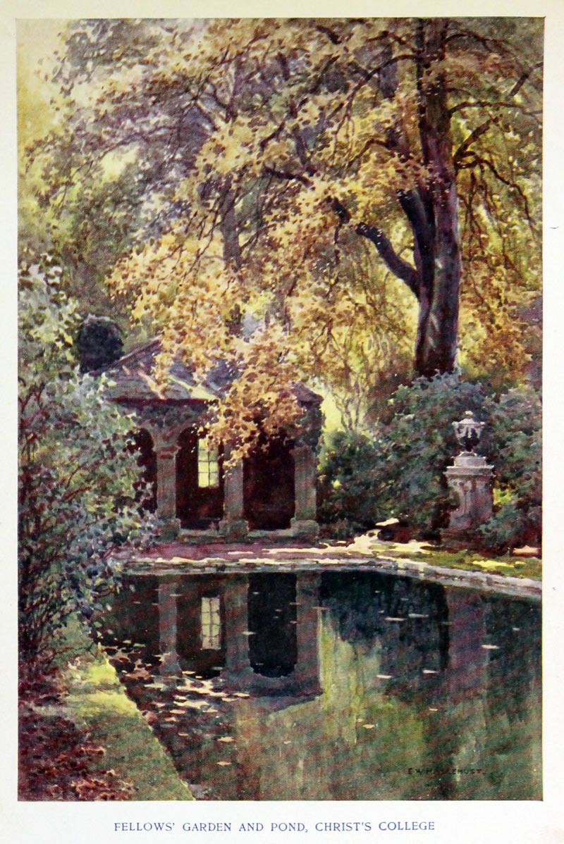 Fellow's Garden and Pond, Christ's College E.W Haslehust