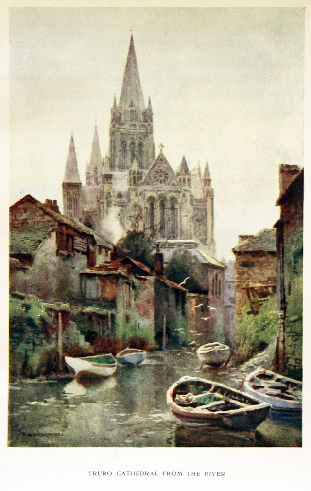 Truro Cathdral from the River, E. W. Haslehust  Truro Cathdral from the River, E. W. Haslehust