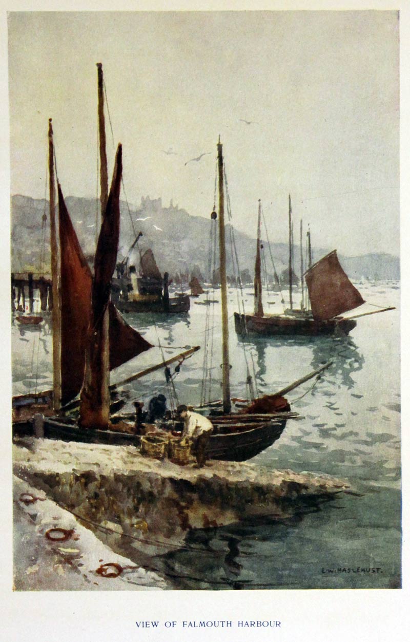 View of Falmouth Harbour, E. W. Haslehust  View of Falmouth Harbour, E. W. Haslehust