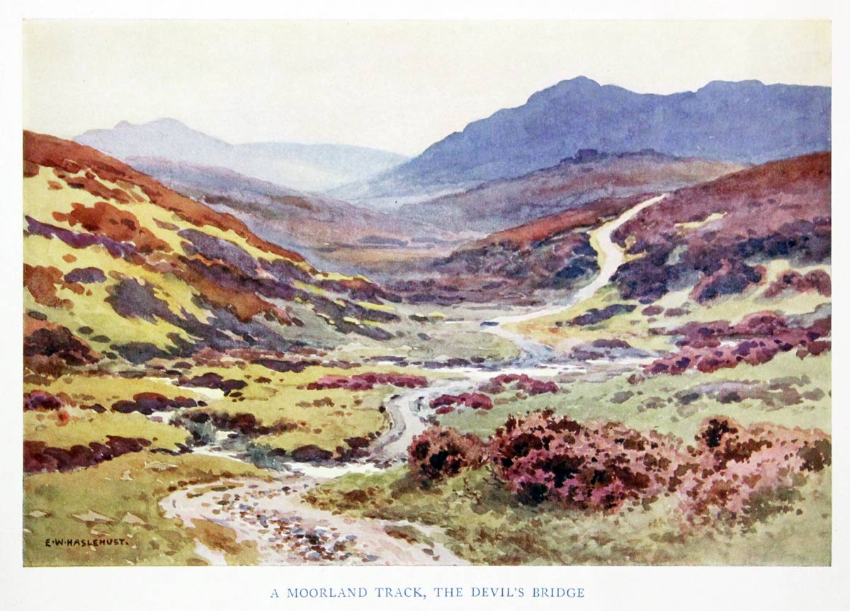 A Moorland Track, The Devil's Bridge, E. W. Haslehust  A Moorland Track, The Devil's Bridge, E. W. Haslehust