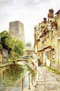 Fisher Row and Remains of Oxford Castle, E. W. Haslehust