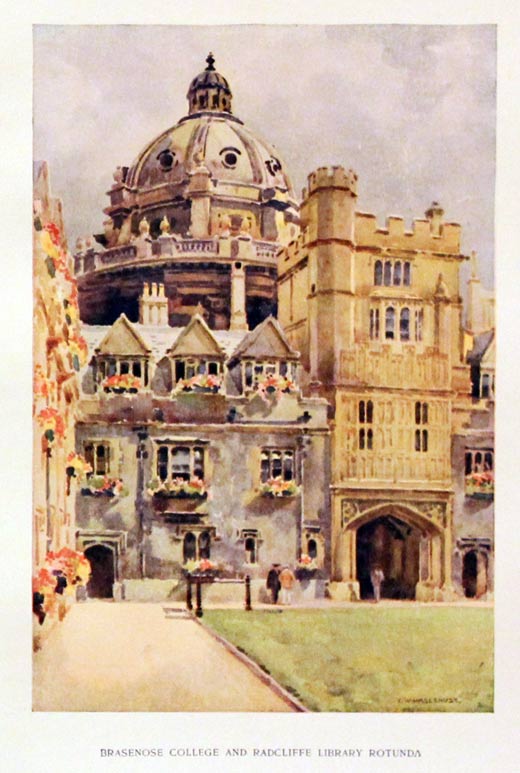 Brasenose College and Radcliffe Abbey Rotunda, E. W. Haslehust