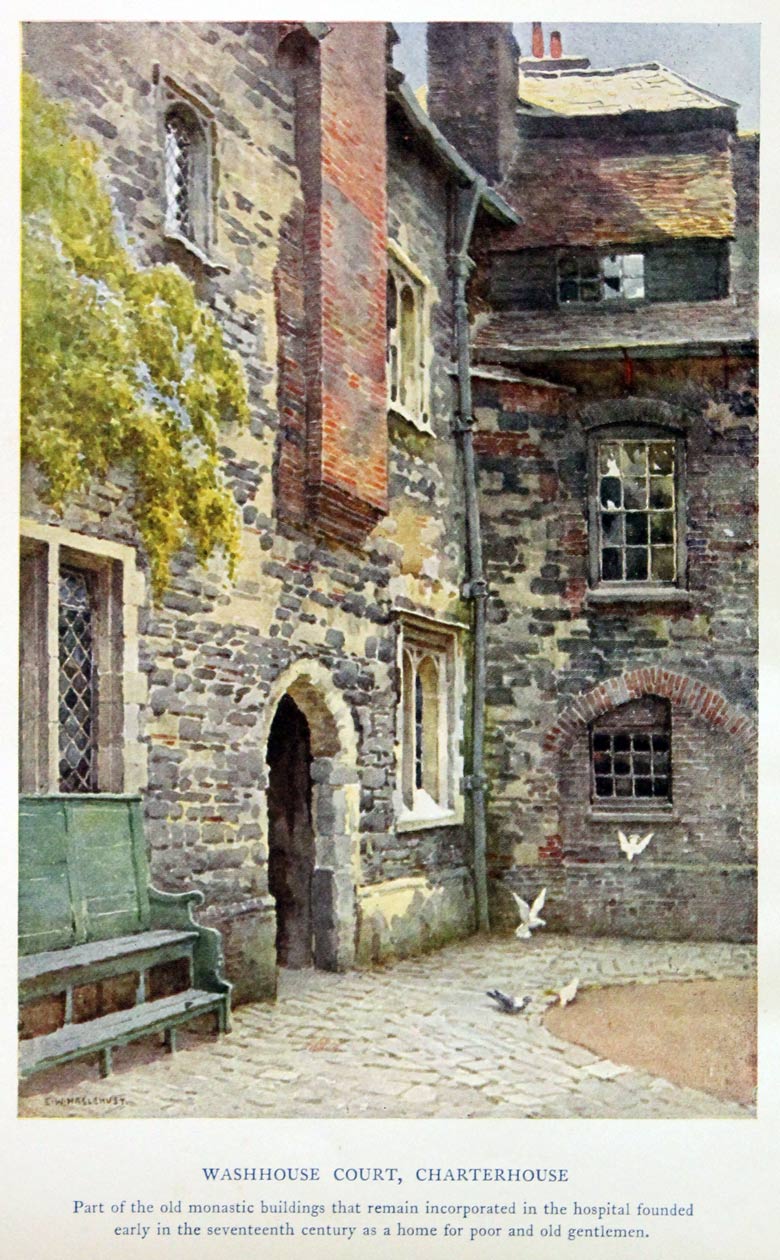 Washhouse Court, Charterhouse, E. W. Haslehust