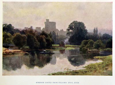 Windsor Castle from Fellows' Eyot, Eton