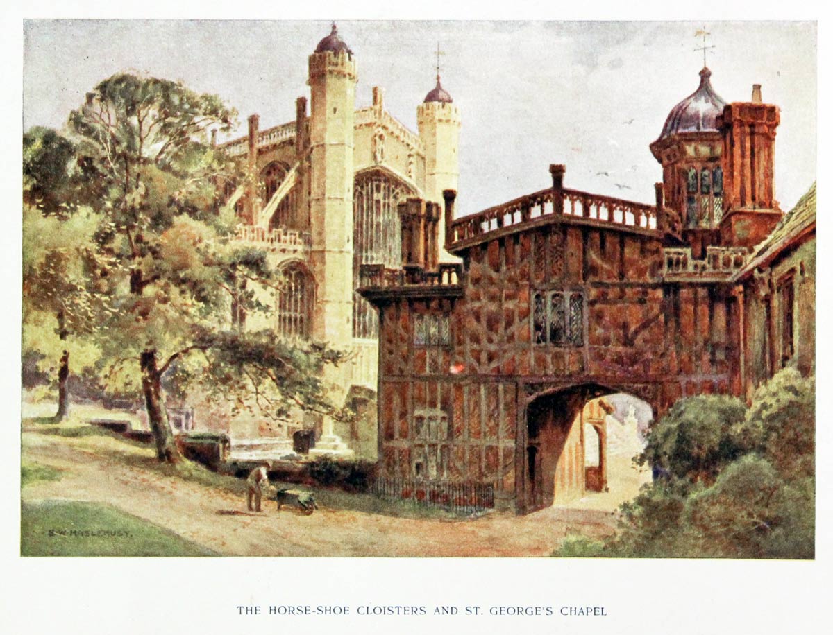 The Horse-Shoe Cloisters and St. George's Chapel  E.W Haslehus