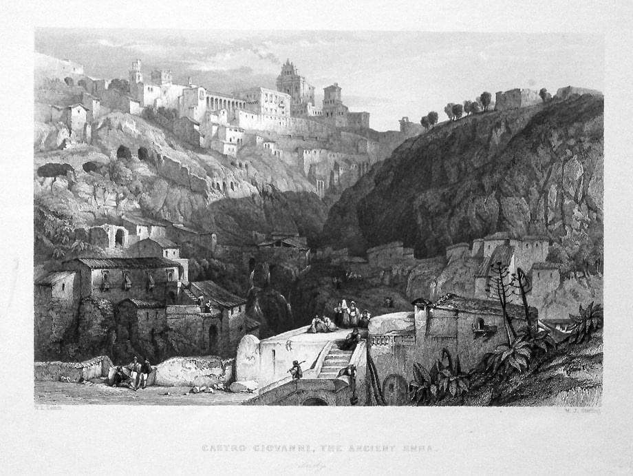 Castro Giovanni, the Ancient Enna, Siciiy  Castro Giovanni, the Ancient Enna, Siciiy