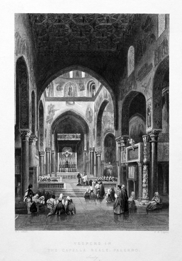 Vespers in The Capella, Palermo Sicily  Vespers in The Capella, Palermo Sicily