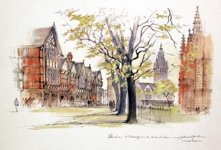 St. Werburgh Street, Town Hall and Cathedral Gardens, Chester