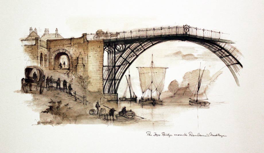 Iron Bridge across the Severn