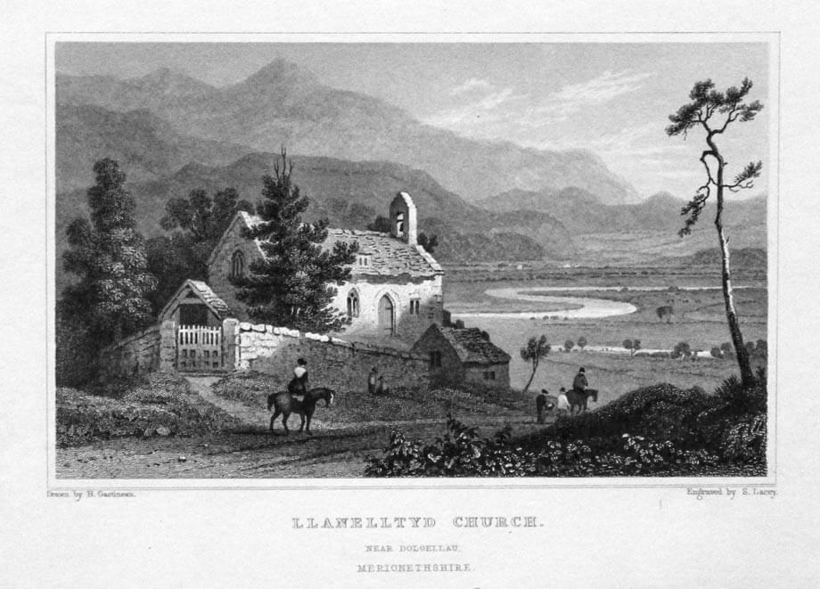 Llanelltyd Church near Dolgellau, Henry Gastineau  Llanelltyd Church near Dolgellau, Henry Gastineau