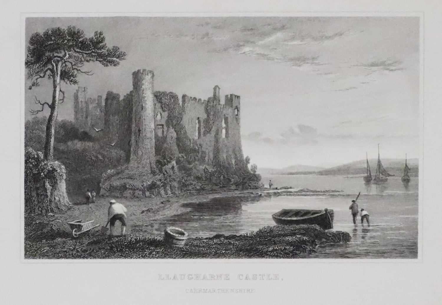 Llaugarne Castle by Henry Gatineau