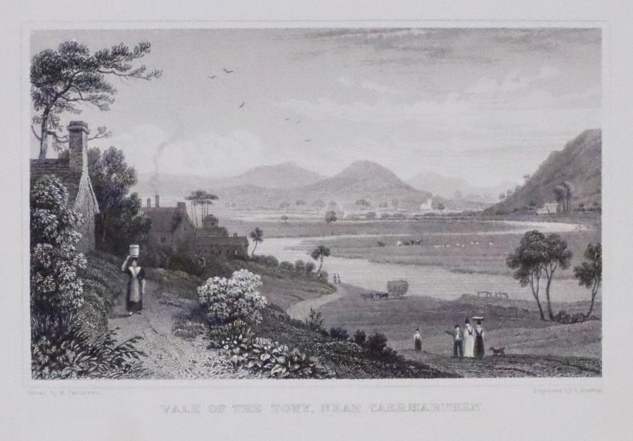 The Sands at Llanstephan Camarthenshire by Henry Gastineau
