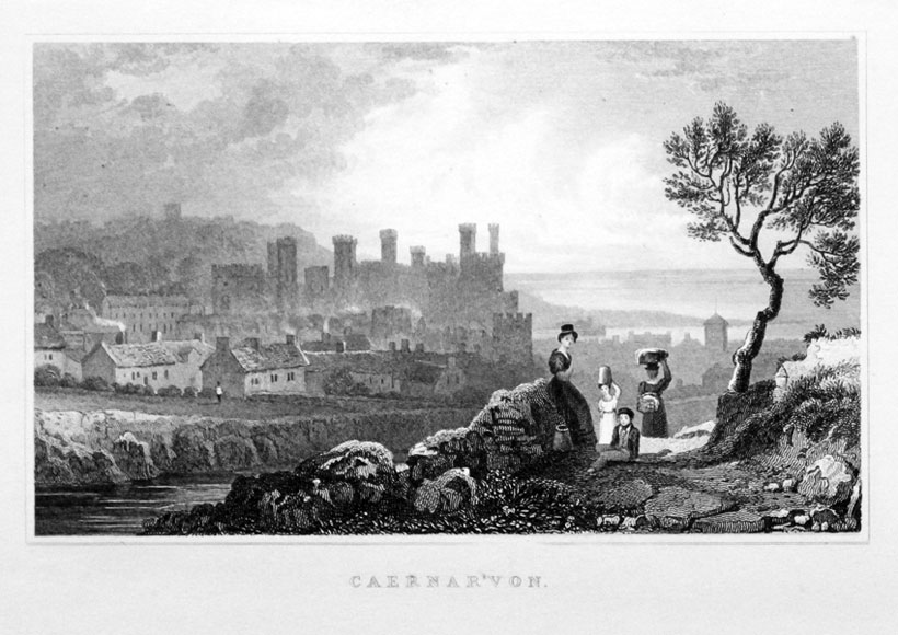 Caernarvon North Wales Henry Gastineau  Caernarvon North Wales Henry Gastineau