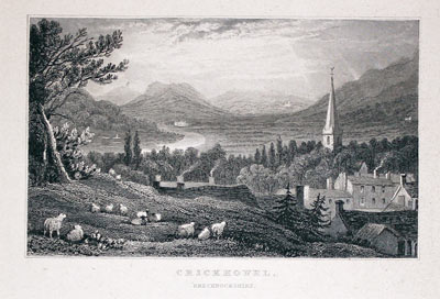  Crickhowel Breconshire by Henry Gastineau 