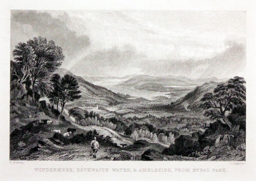 Windermere, Esthwaite Water & Ambleside, from Rydal Park
 